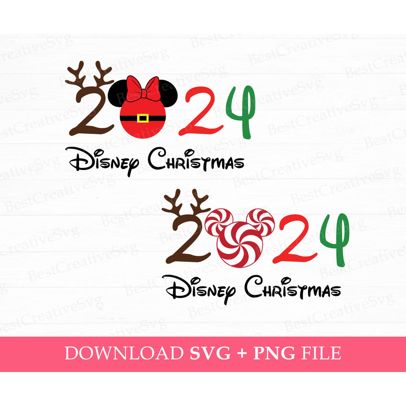 Christmas 2024 Svg, Family Christmas Svg, Holiday Season Svg, Christmas Mouse Ears 2024 Svg, Png Svg Files For Print, Instant Download.jpg