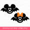 Happy Halloween Svg, Halloween Mouse and Friend Svg, Halloween Bat Mouse Svg, Spooky Vibes, Trick or Treat, Boo, Svg Png Files For Print.jpg