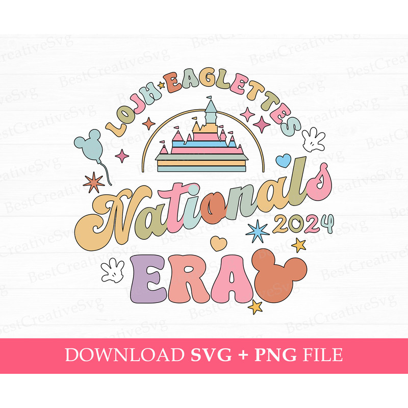 Lojh Eaglettes Nationals 2024 Era Svg, Magical Kingdom Svg, Cheer 2024, Mouse Head and Hands, Png Svg Files For Print, Instant Download.jpg