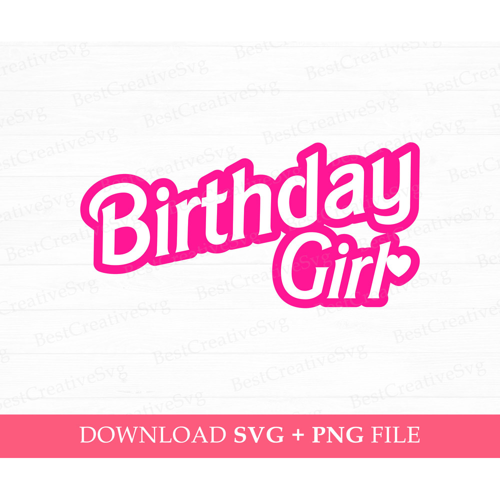 Pink Birthday Girl Svg, Family Birthday Girl Svg, Cute Pink Birthday Party Svg, Pink Girly Birthday Party, Svg Png Files For Print.jpg