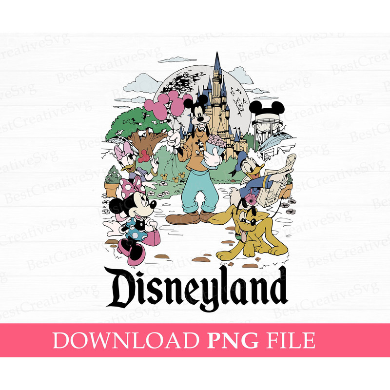 Retro Family Vacation Png, Family Trip Png, Vintage Mouse and Friends Clipart Png, Magical Kingdom Png, Png File For Sublimation.jpg