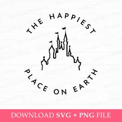 the happiest place on earth svg, magical kingdom svg, family trip svg, vacay mode, family vacation svg, png svg files fo
