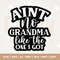 Ain't no Grandma like the one I got SVG, Grandma svg, Promoted to Grandma SVG, Grand Mother svg, Grandmother svg, New Grandma SVG, dxf.jpg