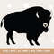 Bison Silhouette, Solid Buffalo, Digital Download SVG, Png, Dxf, Pdf, Animal Clipart, cricut, cut file, Bison Svg, Silhouette, Glowforge.jpg