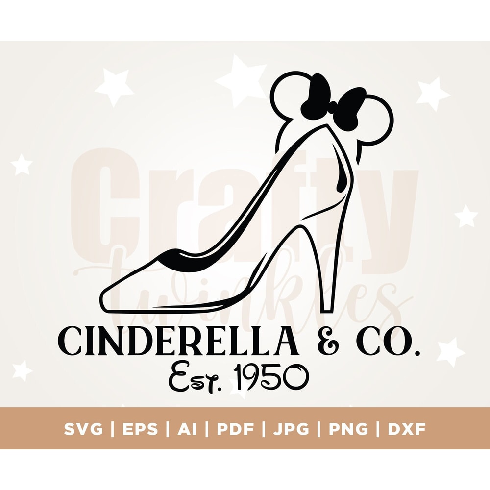 Cinderella & Co SVG, Mouse SVG, Family Vacation Trip SVG, Customize Gift Svg, Vinyl Cut File, Svg, Pdf, Jpg, Png, Ai, Silhouette, Cricut.jpg