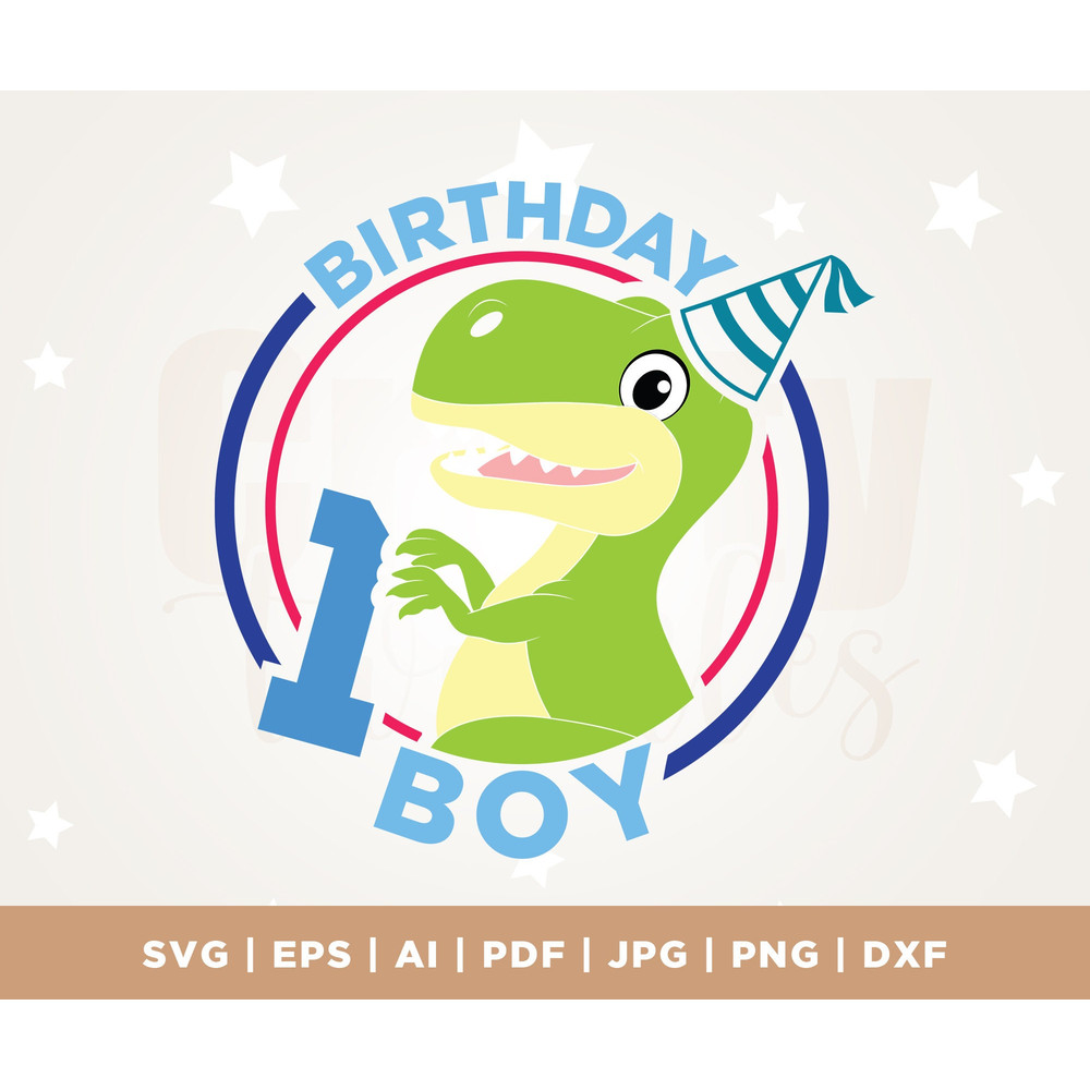 Dinosaur 1st Birthday svg png, Birthday Dinosaur svg, dinosaur birthday shirt svg png, Boys 1st birthday svg, Birthday trex SVG, Cut File.jpg