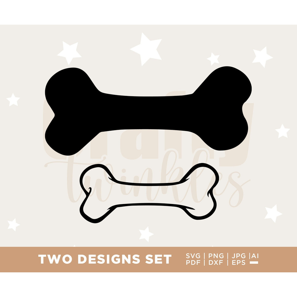 Dog Bone Svg, Dog Bone Digital, Dog Bone Png Clip Art. Vector Cut file for Cricut, Silhouette, Pdf Png Eps Dxf, Decal, Sticker, Pin, cricut.jpg
