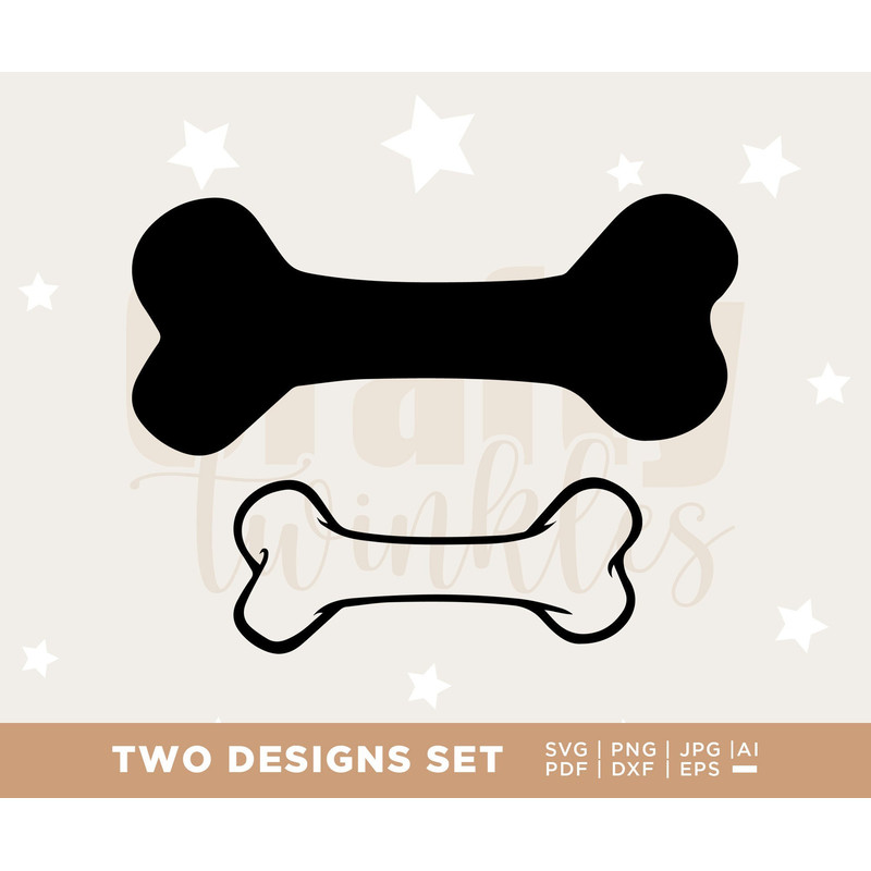 Dog Bone Svg, Dog Bone Digital, Dog Bone Png Clip Art. Vector Cut file for Cricut, Silhouette, Pdf Png Eps Dxf, Decal, Sticker, Pin, cricut.jpg