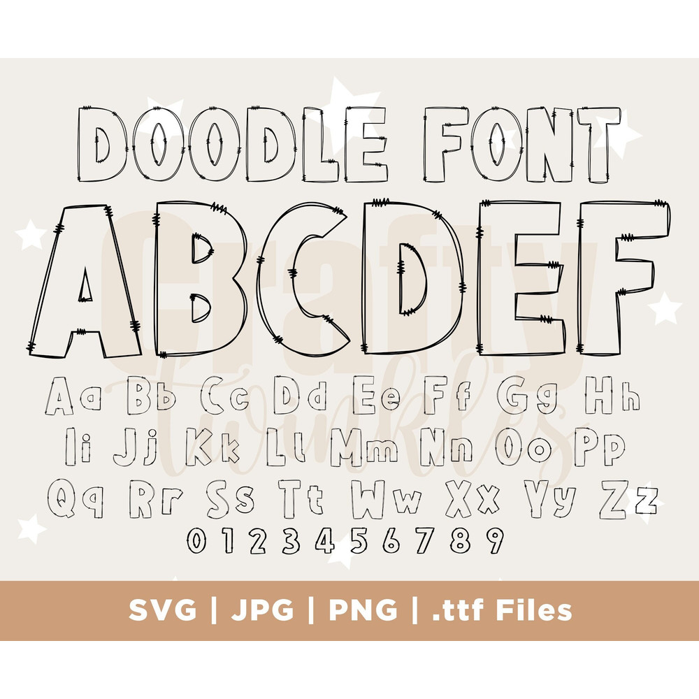 Doodle Letters PNG, Transparent Doodle Alphabet, Hand Drawn Letters, Transparent & Center Fill Letter, Alpha Font, Eps Svg Ai Pdf Cdr Png.jpg