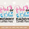 Gender reveal shirts SVG, pink or blue mommy loves you, gender reveal party svg, baby svg, baby shower, daddy loves you, pregnancy svg.jpg
