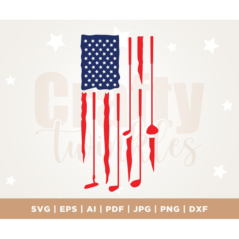 Golf American Flag SVG, Father's day, gift shirt, svg golf, dad, decal, shirt print, cut files, Cricut, Svg, sublimation, Instant Download.jpg