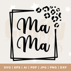 leopard mama svg, cheetah mama svg, mom svg, mom life svg, mama square svg, mama shirt svg, cheetah svg, mothers day svg