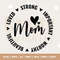 Mom Life SVG, Mom Strong, Important, Beautiful, Worthy, Loved Svg, Funny Mom Svg File for Cricut, Girl Mama Png, Boy Mom Shirt, Silhouette.jpg