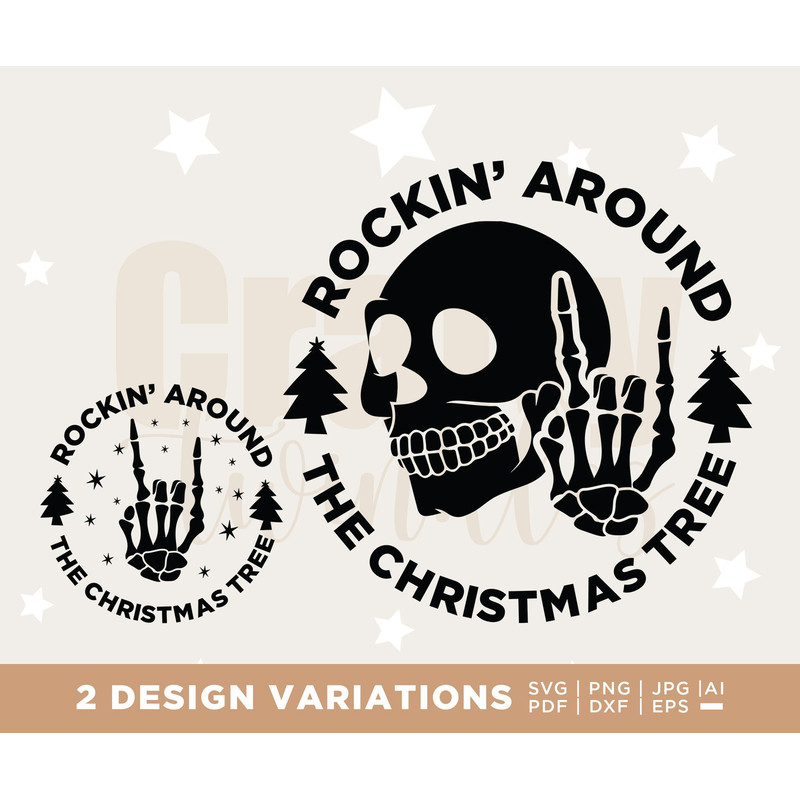 Rockin' around the Christmas Tree Svg Png, Christmas Cut Files, Christmas svg, Christmas quote svg, Christmas funny Svg, Christmas song svg.jpg