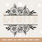 Split Floral Frame SVG, Floral Border SVG, Split Flower Monogram Svg, Wedding Border Svg, Split Name Frame SVG, Flower Cut file.jpg