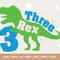 Three Rex Svg, 3rd Birthday Svg, Dinosaur Birthday Svg Dxf Eps Png, Third Birthday Cut File, T-Rex Shirt Design, Kids Svg, Silhouette Cricut.jpg