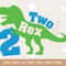 Two Rex Svg, 2nd Birthday Svg, Dinosaur Birthday Svg Dxf Eps Png, Second Birthday Cut Files, T-Rex Shirt Design, Kids Svg, Silhouette.jpg
