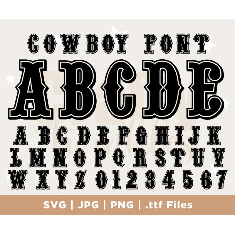 WESTERN FONT SVG, Western Alphabet Svg, Western Letters and Numbers Svg for Cricut, Cowboy Svg, cricut, png, sublimation 1.jpg