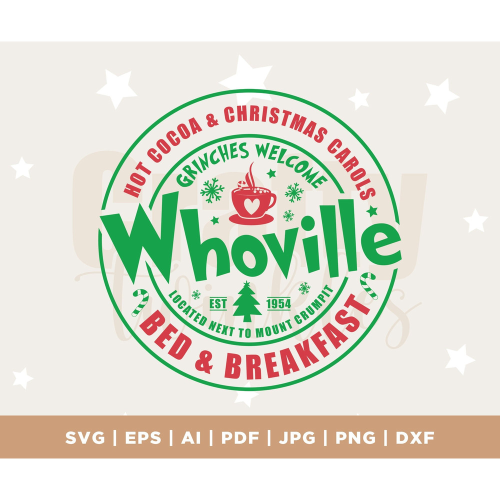 Whoville Inspired, Hot Cocoa and Christmas Carols, Digital Download, SVG, PNG, DXF, printable vector clip art, cricut svg, silhouette file.jpg