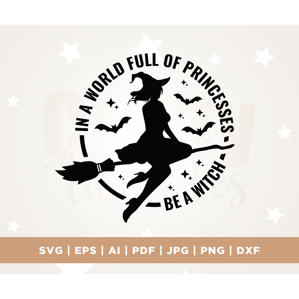 Witch SVG, Halloween Witch Svg, Halloween Svg, Witch Princess Svg, Sublimation, Cricut, Png, Svg, sublimation, Witch Cut File, Spooky Witch.jpg