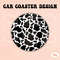 Cowprint Car Coaster PNG Design,Sublimation png,Car coaster sublimation,Coaster designs,Trendy png,Coaster png,Western png,Cowhide png.jpg