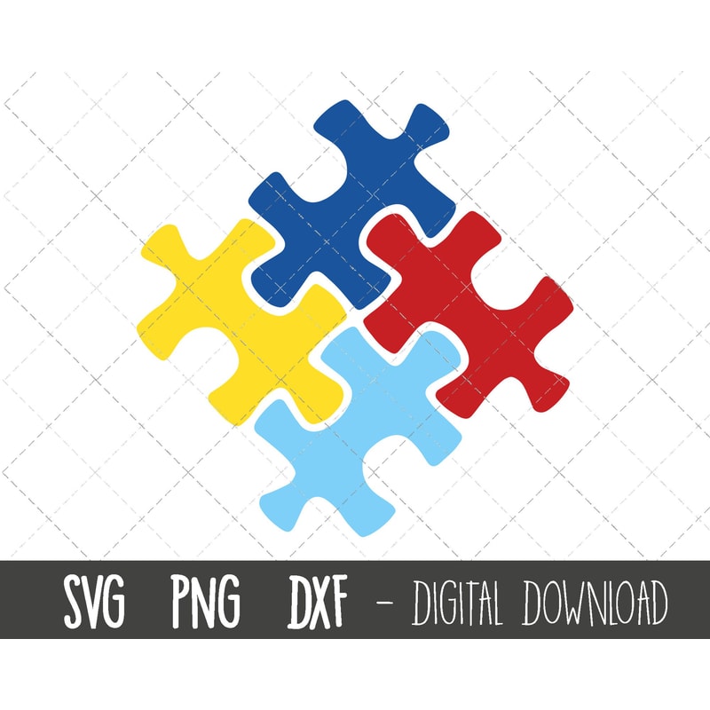 Autism puzzle svg, autism svg, autism clipart, autism puzzle cut file, autism awareness png, dxf, autism cricut silhouette svg cutting file.jpg