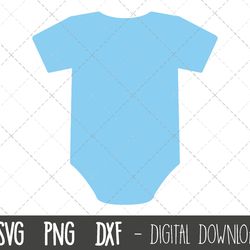 baby onesie svg, baby svg, baby blue onesie clipart, baby shower svg, babygrow svg png, dxf, baby onesie cricut silhouet