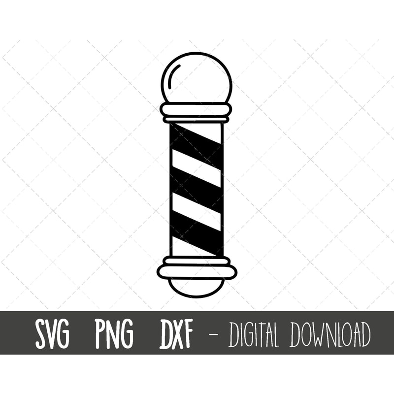 Barber pole svg, barber shop svg, barber shop clipart, haircut svg, hair svg, barber pole vector png, cricut silhouette svg cutting file.jpg