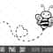 Bee SVG, bumblebee svg, honey bee svg, bee clip art, flying bee svg, bee png, dxf, honey pot svg, bumblebee cricut silhouette svg cut file.jpg