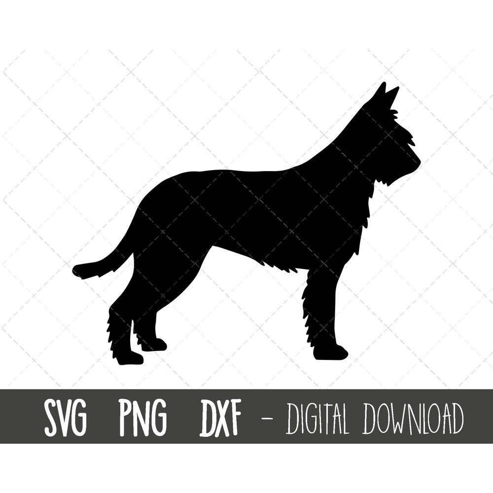 Berger Picard SVG, dog svg, Berger Picard silhouette, Berger Picard outline png, Berger Picard clipart, pet png, cricut silhouette cut file.jpg