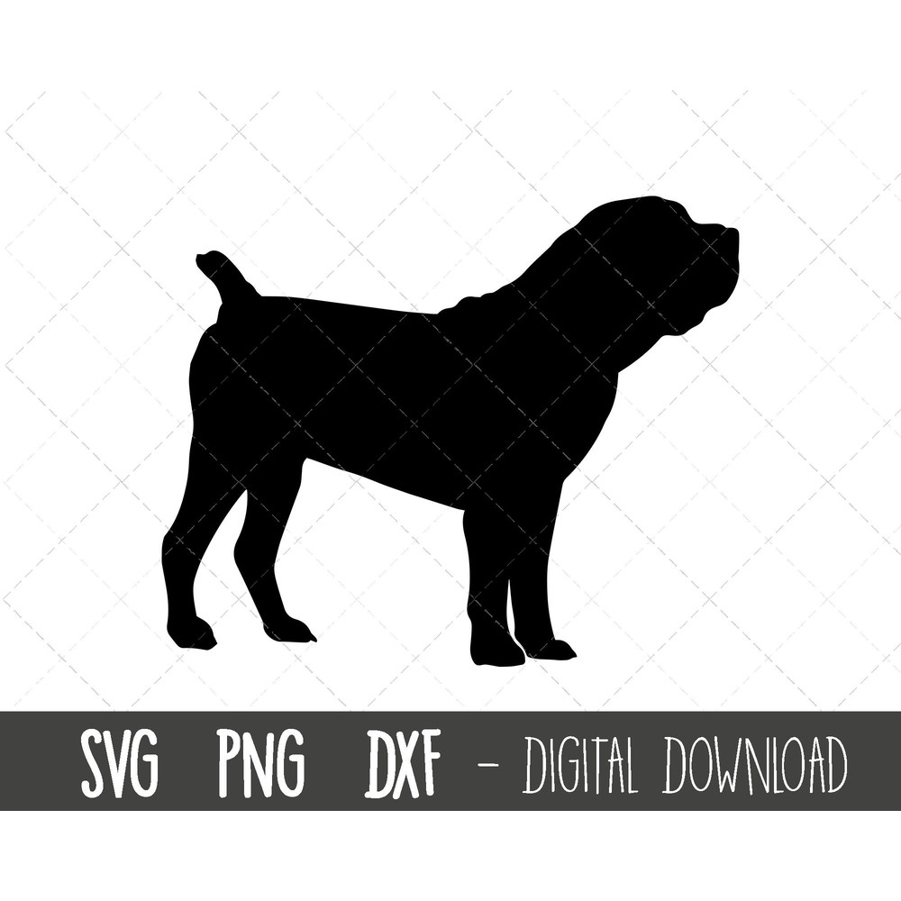 Boerboel svg, dog svg, Boerboel silhouette, Boerboel outline png, Boerboel clipart, pet dog png, dxf, Boerboel cricut silhouette cut file.jpg