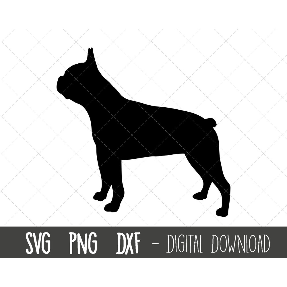 Boston Terrier svg, dog svg, Boston Terrier silhouette, Terrier outline png, Terrier clipart, dog pet png, dxf, cricut silhouette cut file.jpg