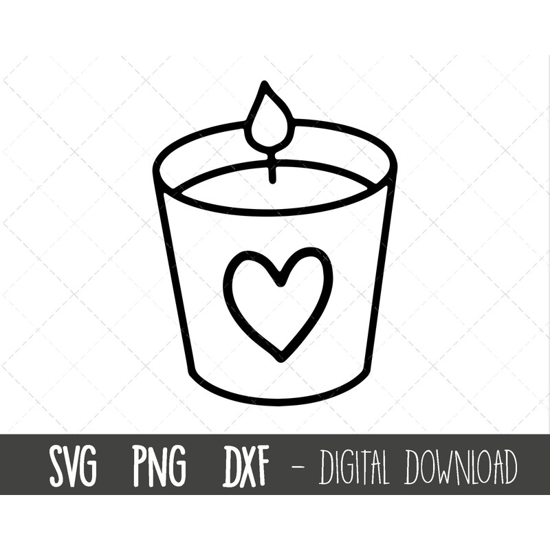 Candle SVG, candle clipart, romantic svg clipart, candle png, valentine's day svg, valentine clipart, candle cricut silhouette svg cut file.jpg
