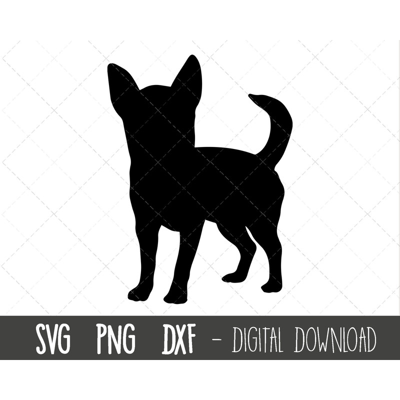 Chihuahua svg, dog svg, Chihuahua silhouette, Chihuahua outline png, Chihuahua clipart, dog pet png, dxf, cricut silhouette svg cut file.jpg
