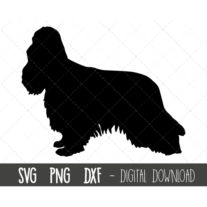 Cocker Spaniel svg, dog svg, Cocker Spaniel silhouette, Spaniel outline png, Spaniel clipart, dog pet png, cricut silhouette svg cut file.jpg