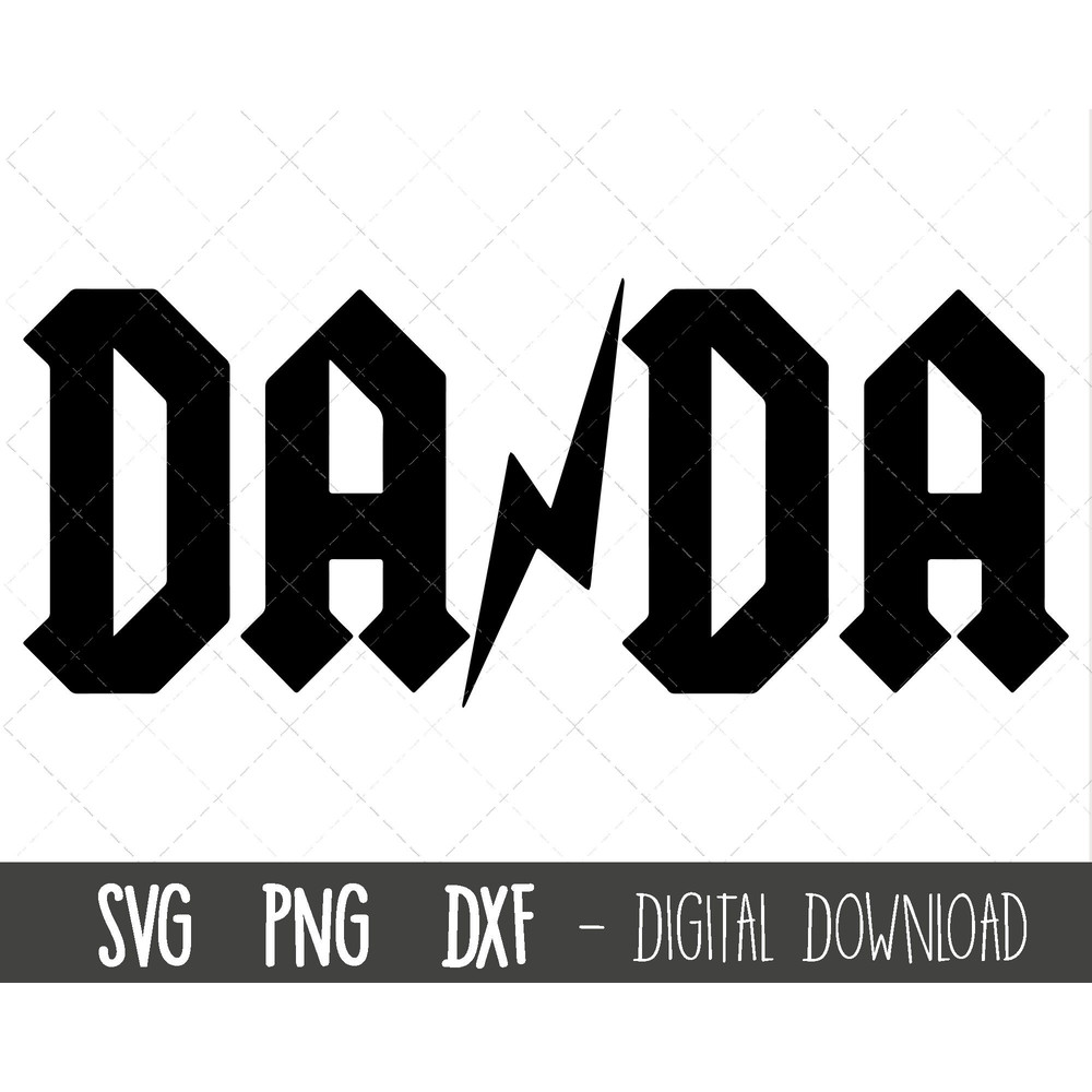 Dada SVG, Father svg, Father's Day SVG, rock Dad svg, Dada png, Dada cut file, Dada outline, Dada png, Dada cricut silhouette svg cut file.jpg