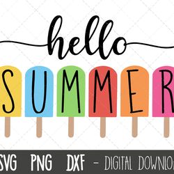 hello summer svg, summer clipart, welcome summer svg, summer greeting svg, vacation clipart svg, hello summer cricut sil