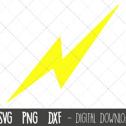 lightning bolt svg, lightning bolt clipart, lighning bolt cut file, bolt png, dxf, lightning cut file, cricut silhouette