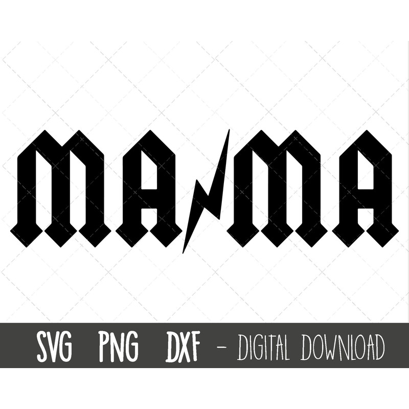 Mama SVG, Mother svg, Mother's Day SVG, rock mama svg, mama png, mama cut file, mama outline, mama png, mama cricut silhouette svg cut file.jpg