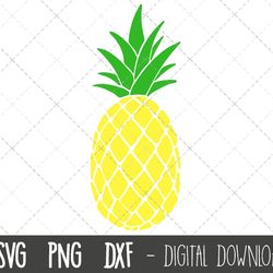 pineapple svg, fruit svg, pineapple svg cut file, pineapple clipart svg, pineapple png, dxf, pineapple cricut silhouette