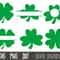 Shamrock svg, St. Patricks day svg, shamrock monogram, split name frame, clover svg, four leaf clover svg, cricut silhouette svg cut file.jpg