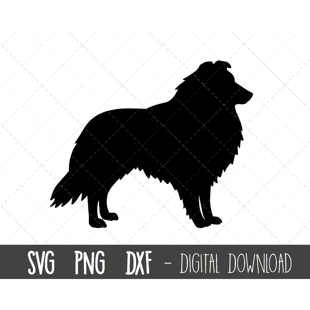 Shetland Sheepdog svg, dog svg, Shetland Sheepdog silhouette, sheepdog outline png, sheepdog clipart, dxf, cricut silhouette svg cut file.jpg