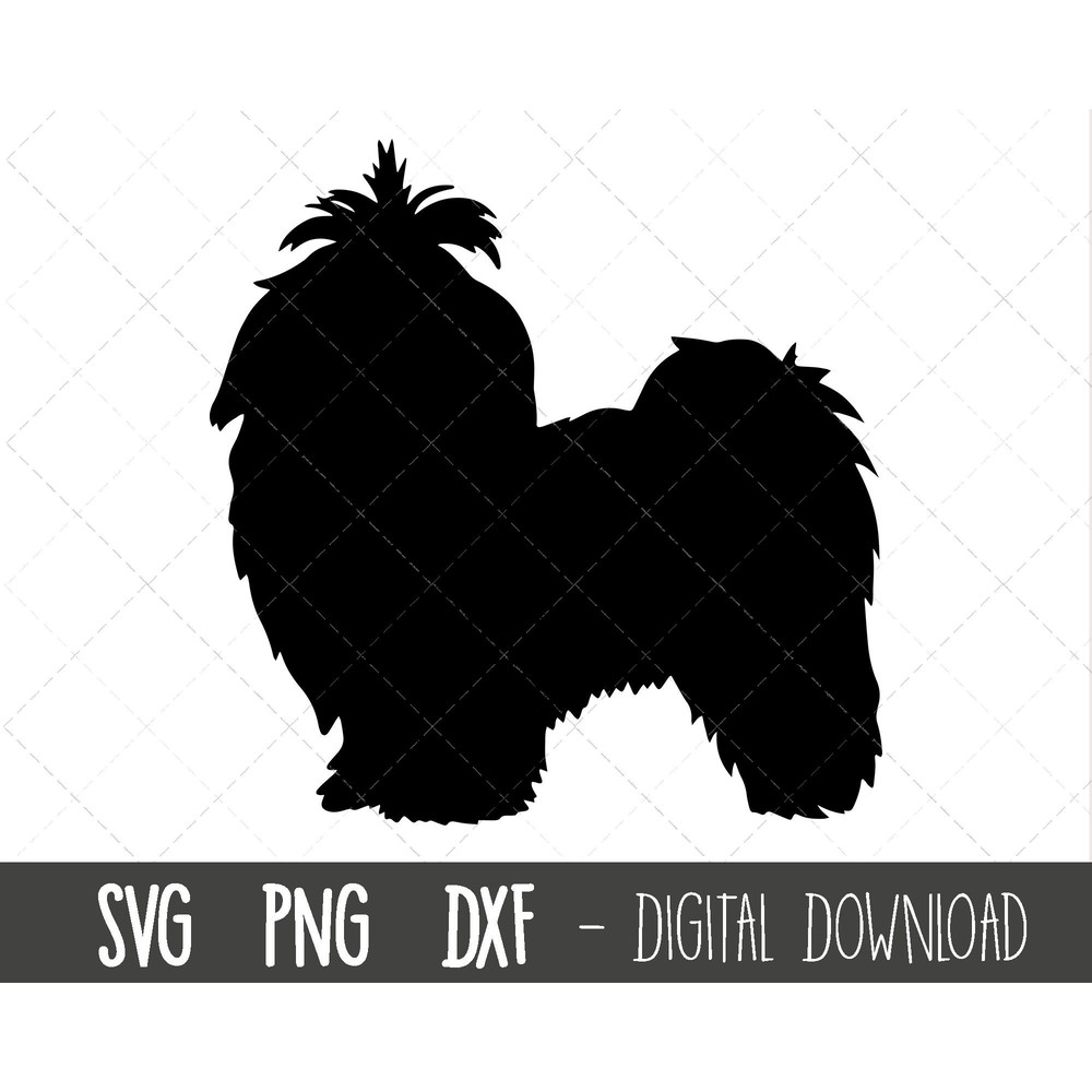 Shih Tzu svg, dog svg, Shih Tzu silhouette, Shih Tzu outline png, Shih Tzu clipart, dog pet png, dxf, pet dog cricut silhouette svg cut file.jpg