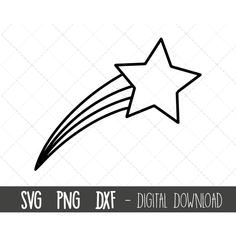 Shooting star svg, star svg, stars svg, shooting star png, falling star svg, dxf, shooting star clipart, cricut silhouette svg cutting file.jpg