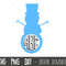 Snowman svg, snowman monogram svg, christmas svg, snowman silhouette svg file, snowman clipart, snowman png, cricut silhouette svg cut file.jpg