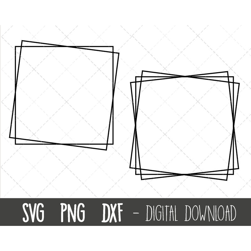 Square frame SVG, square frame vector, square frame clipart, square outline frame, frame shapes svg, frame cricut silhouette svg cut file.jpg