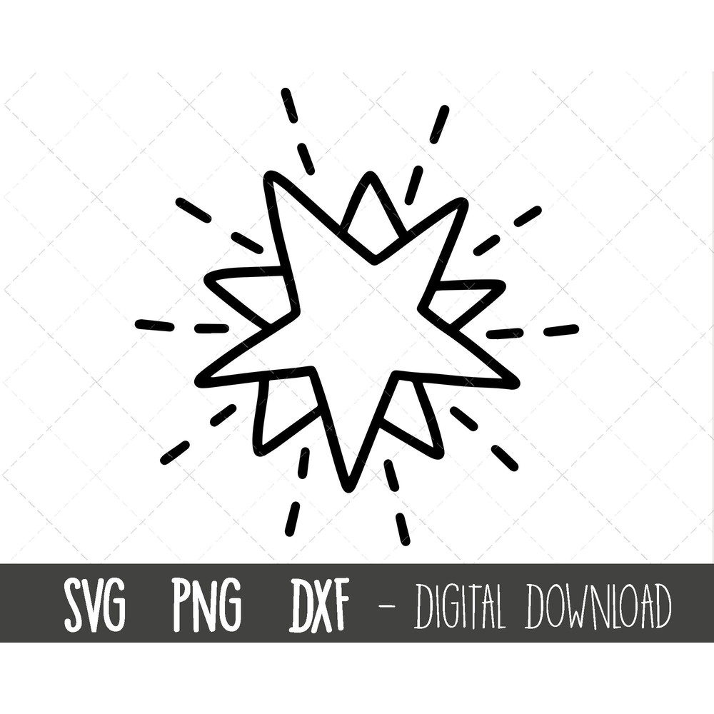 Star svg, shining tar svg, stars svg, shooting star png, falling star svg, dxf, glittering star clipart, cricut silhouette svg cutting file.jpg