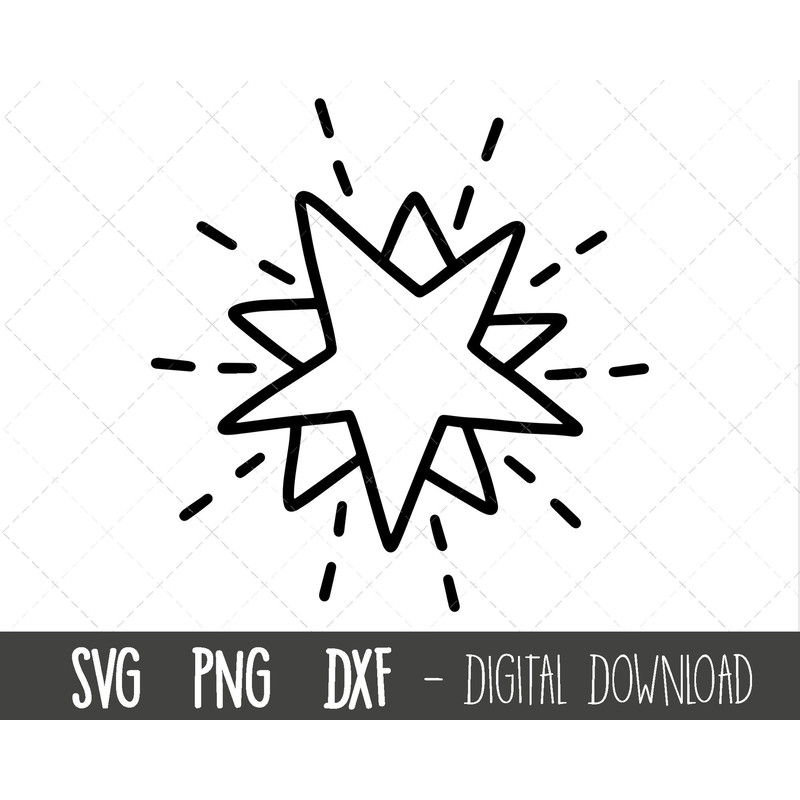 Star svg, shining tar svg, stars svg, shooting star png, falling star svg, dxf, glittering star clipart, cricut silhouette svg cutting file.jpg