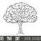 Tree SVG, tree heart svg, tree silhouette, tree roots svg, family tree clipart, tree cut file, tree outline, tree cricut silhouette cut file.jpg