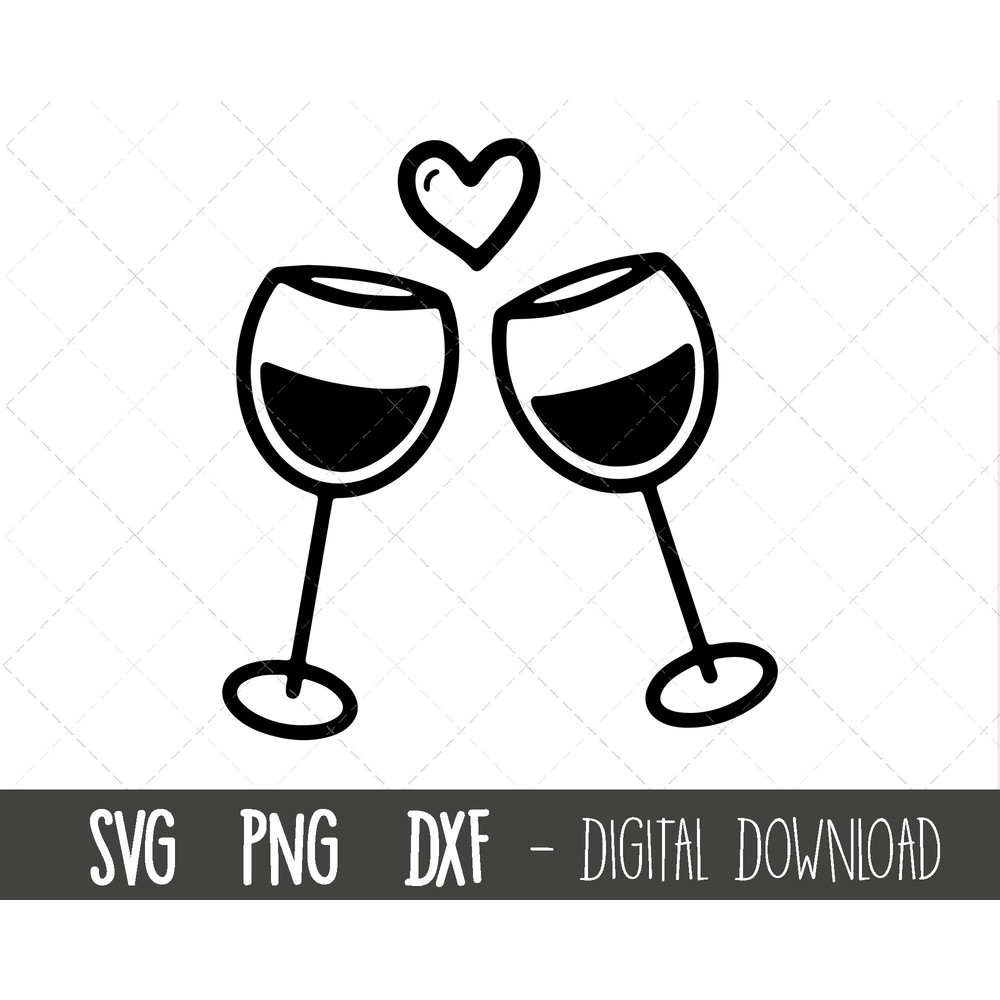 Wine glass svg, wine glasses svg, valentine's day svg, wine svg, wine glass clipart, love svg, valentine's png, silhouette cricut cut files 1.jpg